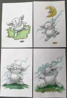 De Cape et de Crocs  - Ensemble de 4 Illustrations couleurs - Personnage principal de la série    (2018) | Catawiki