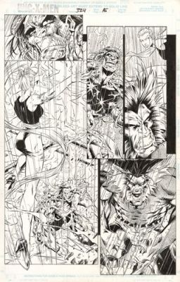 Roger Cruz / Tim Townsend - Uncanny X-Men 324 page 15 Wolverine original art