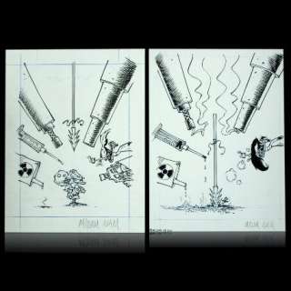 MIDAM / ADAM - GAME OVER - Couverture originale Ã  l‘encre de chine du Tome 2  de Game Over