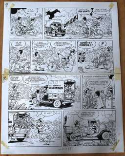 Gil Jourdan T13 - Planche originale (p.9) - Carats en vrac - (1970) | Catawiki