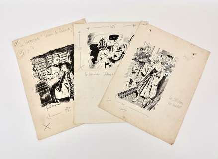 Di Marco Angelo Ensemble... | DI MARCO Angelo Ensemble de trois illustrations avec... | Vermot et Associés