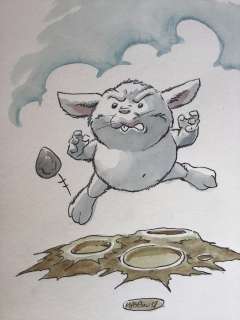 Masbou - Dessin original en couleur - De Cape et de Crocs (2018) | Catawiki