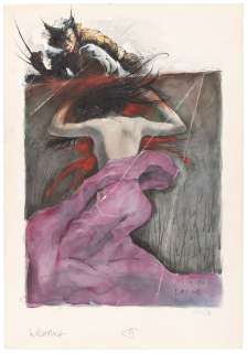 HAVOK & WOLVERINE: MELTDOWN COMIC BOOK PITCH ORIGINAL ART BY KENT WILLIAMS.