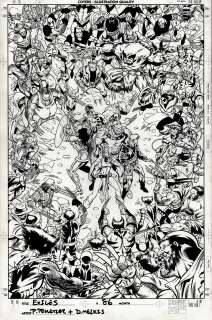 Paul Pelletier Dave Meikis - exiles #86 cover (sabretooth, longshot, spider-man 2099, deadpool, many wolverines! ) 2006