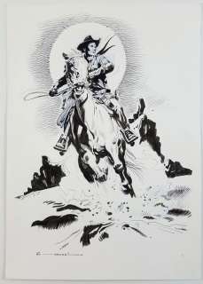 Tex - Illustr. Origin. "Tex al Galoppo" - Page volante | Catawiki