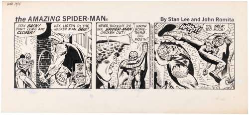 THE AMAZING SPIDER-MAN 1980 DAILY STRIP ORIGINAL ART BY JOHN ROMITA SR. | Hake’s