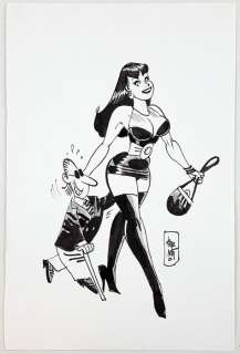 Jordi Bernet - Illustrazione Originale "Chiara a Passeggio" - Page volante - (2010) | Catawiki