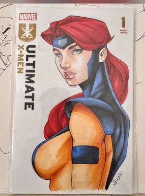 Jean Grey sketch Ultimate X-Men #1 Variant Edition | Raremarq (Buy It Now)