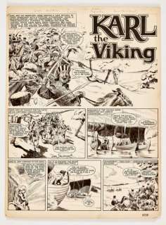 Karl The Viking original artwork (1964) drawn and signed by Don… | Comic Book Auctions ltd