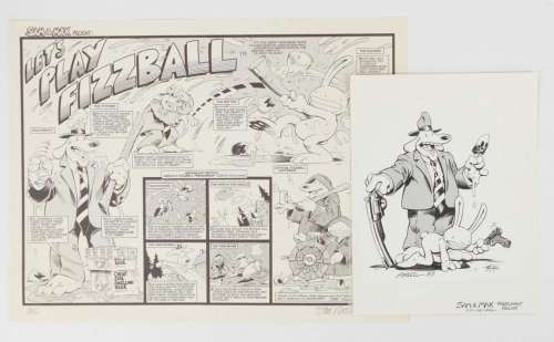 Lot 375 - 1987 Steve Purcell Sam & Max Concept Ink Drawing