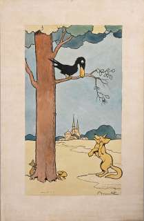 Rabier, Benjamin... | RABIER, Benjamin (1869-1939) Le renard et le corbeau.... | Coutau Bégarie