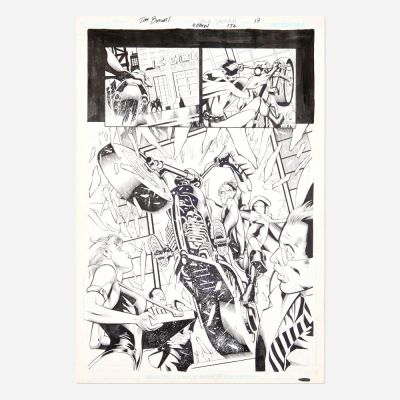 Lot 322 - Joe Bennett and Jack Jadson, Robin #176 Story Page 17 Original Art (DC Comics, 2008) | Landry Pop Auctions