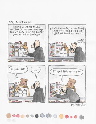 Alex Krokus | only toilet paper | Athenaeum Comic Art