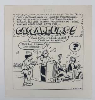 Cance Pif Cascadeurs Illustration... | CANCE Pif Cascadeurs Illustration humoristique Encre... | Vermot et Associés