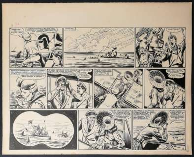 Amok - Avventure e Mistero n. 34 - Antonio Canale - tavola originale - Page volante - (1948) | Catawiki