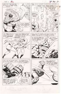 FANTASTIC FOUR #42 COMIC BOOK PAGE ORIGINAL ART BY JACK KIRBY (VS. FRIGHTFUL FOUR). | Hake’s