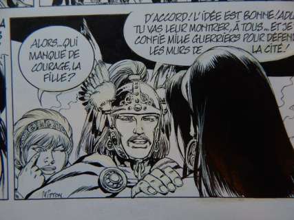 Mitton, Jean-Yves - Originele pagina (p.38) - Vae Victis! 12 - Adua, een wolvin huilt in Avaricum - (2003) | Catawiki