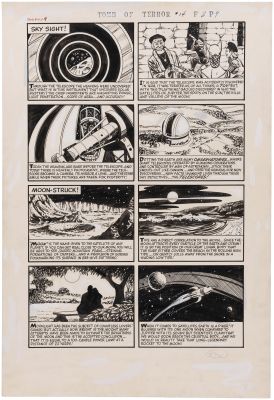 TOMB OF TERROR #14 ONE-PAGE STORY COMIC BOOK PAGE ORIGINAL ART BY BOB POWELL. | Hake’s
