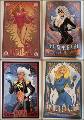 ART NOUVEAU STYLE 4 LOT 11x17 Prints Print McJunkin NEW 2025 YEAR END SALE! | eBay US (Buy It Now)