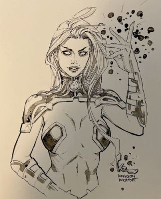 Kenneth Rocafort - Original Art - Starfire - Fantastic New 52 Rendition | eBay US