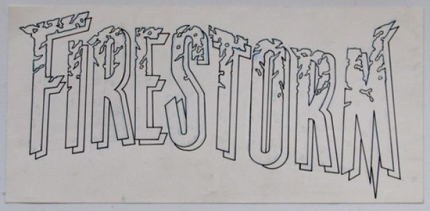 FIRESTORM THE NUCLEAR MAN Original Comic Art Logo Design DC | eBay US