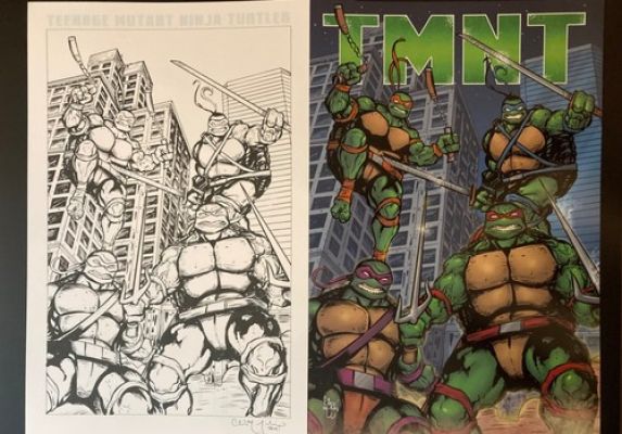 TEENAGE MUTANT NINJA TURTLES 11x17 Original Art Chris McJunkin 2026 SALE! | eBay US (Buy It Now)