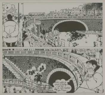 TARDI Nestor Burma Burma se met Ã  table Amusante petite planche de cet | Millon