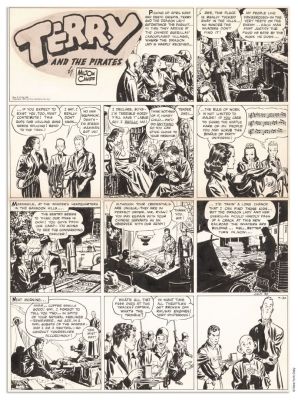 Collection S.K. MILTON... - Lot 18 - Collection S.K. MILTON CANIFF TERRY AND THE PIRATES Planche...