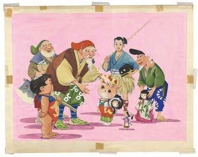 Jiro Ota Autograph color illustrations "Korisu no Pokko chan"