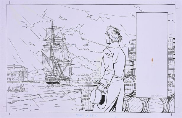 Benoit, Ted (1947-2016) Whisky... | Lot 118 - BENOIT, Ted (1947-2016) Whisky Jameson. Encre de Chine... | Coutau Bégarie