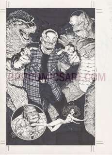 Arthur Adams - Creatures features cover by arthur adams - creature from black lagoon & godzilla issue 1 page 1