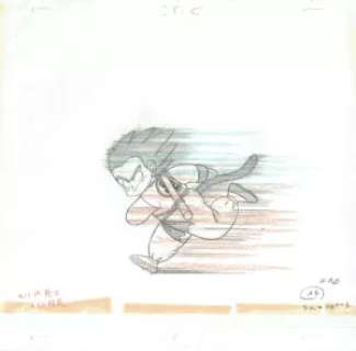 Toriyama Akira - Dragon Ball | 4371 – Dragon Ball – Ep 108 – Son Goku – Genga | La Galerie de la Bande Dessinée