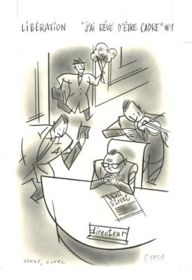 Serge Clerc illustration dessin BD publiée Libération (Phil Perfect Yves Chaland | eBay Europe