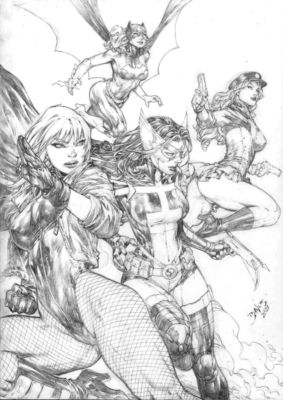 Ed Benes | Birds of Prey - 11"x17" Pencil | Ed Benes