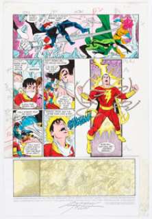 Anthony Tollin - Crisis on Infinite Earths #10 Story Page 7 Production Color Guide (DC, 1985).