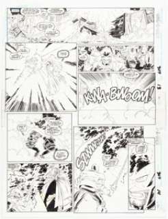John Romita Jr. And Dan Green | Uncanny X-Men #307 Double Page Spread 13-14 Original Art (Marvel, 1993). | Heritage