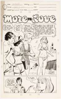Charles Nicholas and Vince Alascia - Romance Story Pages 1-6 Original Art (Charlton, c. 1968-1980).