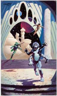 William Brent - John Carter of Mars Related Painting Original Art (1977).... | Heritage