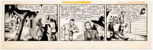 Matt Baker | Flamingo Daily Comic Strip #95 Original Art dated 5-29-52 (Phoenix Features, 1952).... | Heritage