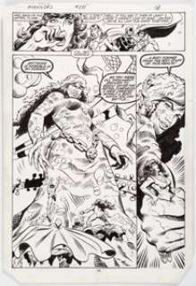Milgrom, Al - Al Milgrom and Andy Mushynsky The Avengers #241 Story Page 13 Original Art (Marvel, 1984)....