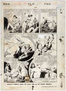 Larsen, Howard - Howard Larsen and Rafael Astarita (attributed) Jungle Comics #46 "KaÃ¤nga, Jungle Lord" Story Page 12 Original Art ...