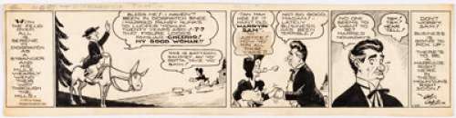 Capp, Al | Al Capp Li’l Abner Daily Comic Strip Original Art dated 1-26-35 (United Feature Syndicate, 1935). ... | Heritage