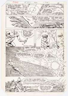 Infantino, Carmine - Carmine Infantino and Dennis Jensen (as Taurus S.) Flash #321 Story Page 9 Original Art (DC, 1983)....
