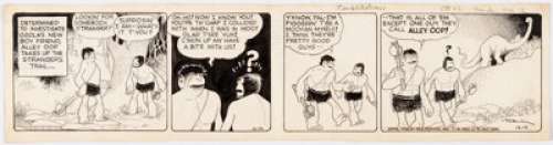 Hamlin, V. T. | V.T. Hamlin Alley Oop Daily Comic Strip Original Art dated 12-12-38 (NEA Service, Inc., 1938).... | Heritage