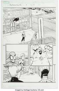 Scherberger, Patrick - Patrick Scherberger and Norman Lee Marvel Adventures Spider-Man #4 Story Page 13 Original Art (Marvel, 2005)....