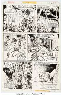 Buscema, John | John Buscema and Rudy Mesina Tarzan #13 Story Page 23 Original Art (Marvel, 1978).... | Heritage