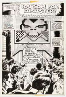 Jones, Arvell - Arvell Jones and Romeo Tanghal Super-Team Family #14 Title Page 17 Gorilla Grodd Original Art (DC, 1977)....