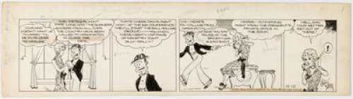 Young, Chic | Chic Young Blondie Daily Comic Strip Original Art dated 10-12-31 (King Features Syndicate, 1931). ... | Heritage