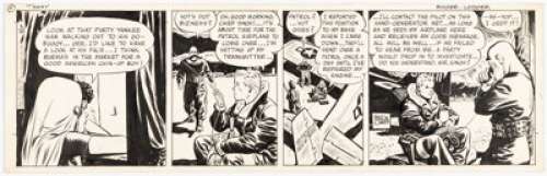 Caniff, Milton | Milton Caniff Terry and the Pirates Daily Comic Strip Original Art dated 3-30-44 (News Syndicate Co, 1944). ... | Heritage