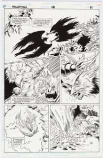 DC Artist - Steve Ellis and Andrew Pepoy Hawkman #18 Story Page 21 Original Art (DC, 1995)....